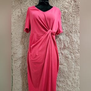 Shein V Neck Twist Front Dress